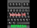 Refresh Shortcut key In Computer|| Computer refresh #computershortcutkeys #computer #shorts