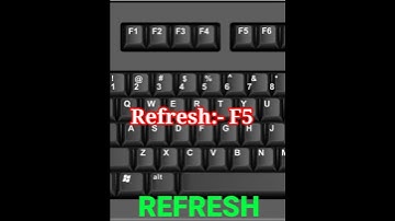 Refresh Shortcut key In Computer|| Computer refresh #computershortcutkeys #computer #shorts