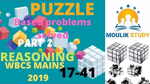 WBCS MAINS 2019 REASONING  PART 2  (17-41)