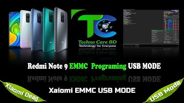 Xiaomi EMMC Repair USB Mode Redmi Note 9 Without NV Data Corrupted UFI BOX TechnocareBD 2025 4K