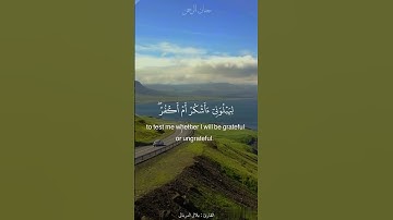 (فلمَّا رأهُ مُستقـراً عنٰدهُ قال هذا من فضل ربِّي )🤍🌿#حالات_واتس_اب_دينيه #القارئ_بلال_الدربالي