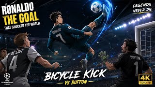Ronaldo’s Insane Bicycle Kick vs Buffon in Anime 🔥 | The Goal That Shocked the World