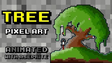 Aseprite tree pixel art