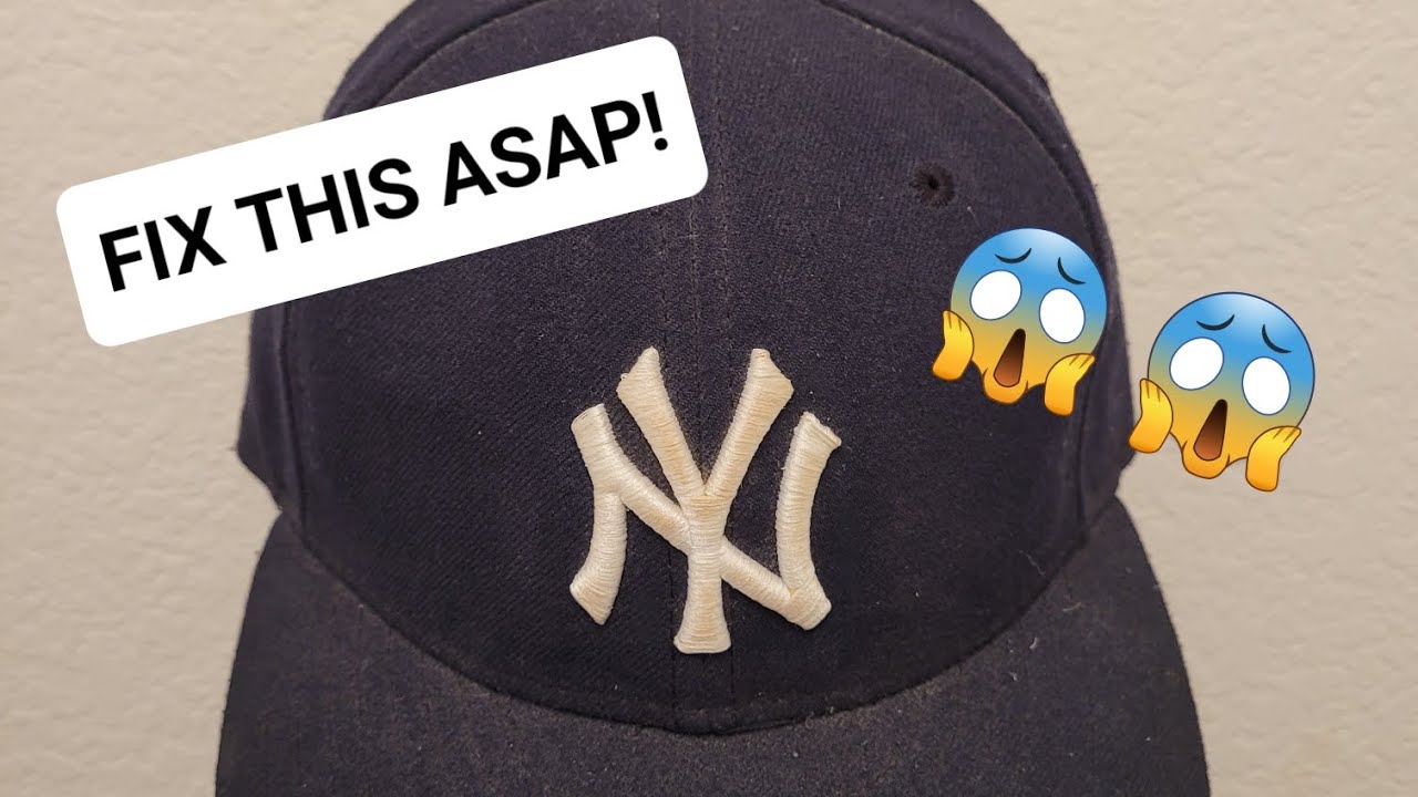 How to Clean a Fitted Baseball Cap Tutorial YouTube
