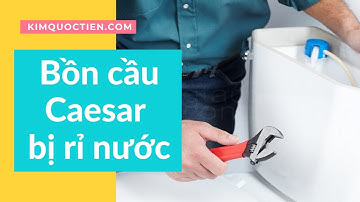 KIMQUOCTIEN.COM I Hướng dẫn vệ sinh trụ cấp nước Caesar R90B khi bồn cầu Caesar bị rỉ nước