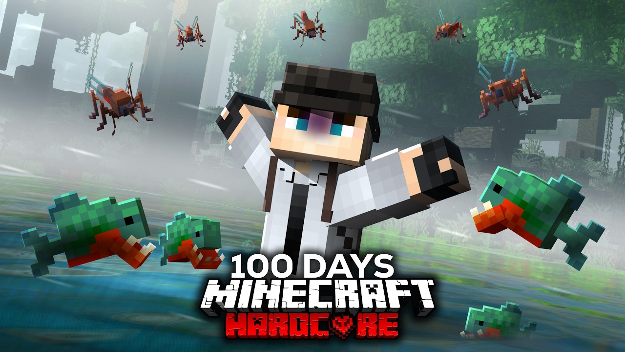 Surviving 100 Days in the Amazon in Realistic Hardcore Minecraft