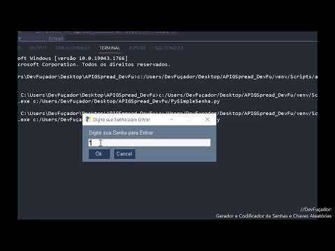 Codificador e Gerador de Senhas e Chaves Aletárioas com Python e PySimpleGUI