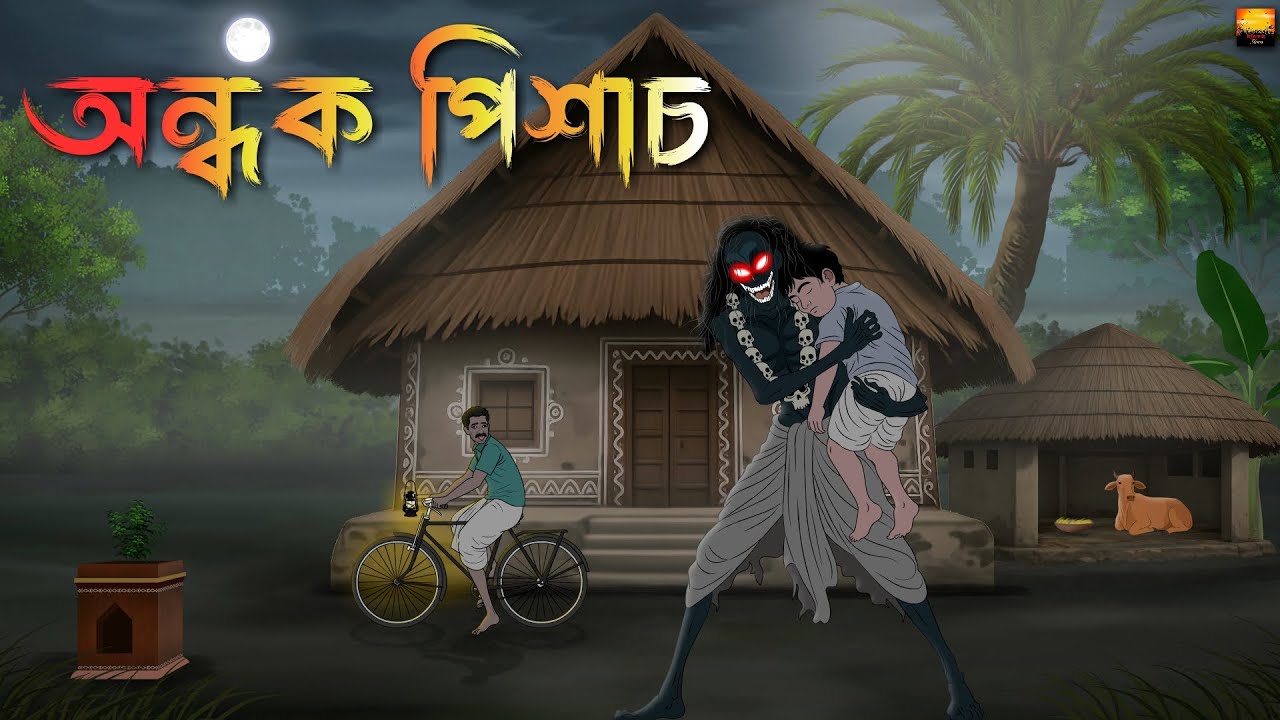 Ondhok Pishach - Bangla Bhuter Cartoon | Bengali Horror Cartoon | Chilekotha Animation