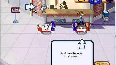 Diner Dash Walkthrough Part 1 Tutorial