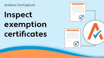 Inspect exemption certificates - CertCapture