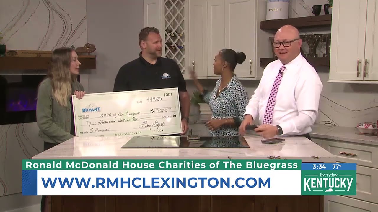 Jamason Welker & Destiny Oakley - Bryant Heating & Cooling Donation to the Ronald McDonald House