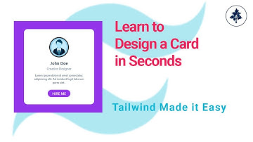 Design Card Component with Tailwindcss | Save Time and Build Easily | #tailwindcss #card #css3