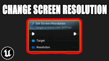 How To Change Screen Resolutions in Unreal Engine 5 | UE5 Concept Overview