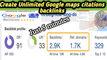 How To Create Unlimited Google Maps Backlinks | Google Map Backlink