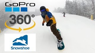 Snowboarding Snowshoe Mountain (GoPro MAX 360 Reframe)