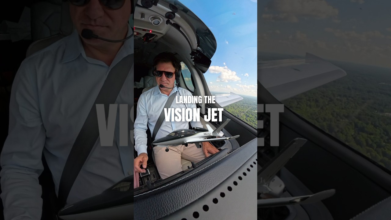 Landing the Vision Jet 🛩️ #visionjet #airplane #aviation