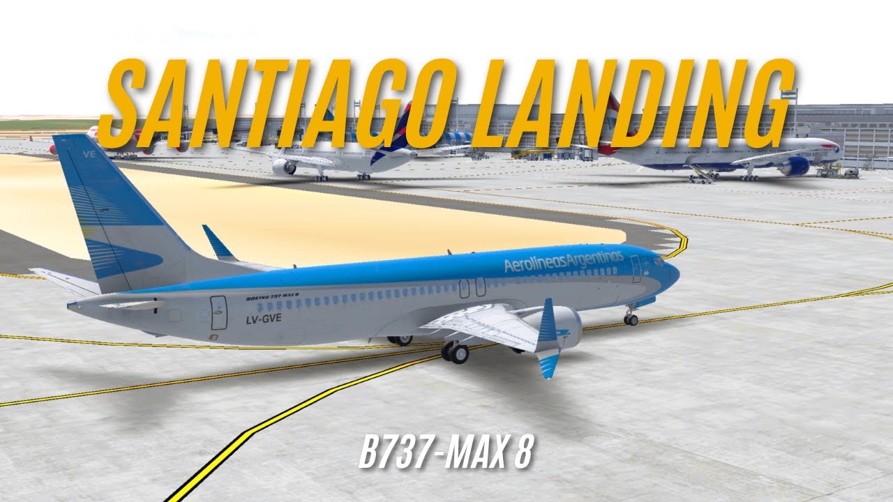 Straight-In Approach Into Santiago | B737 Max 8 Landing | Infinite Flight Simulator