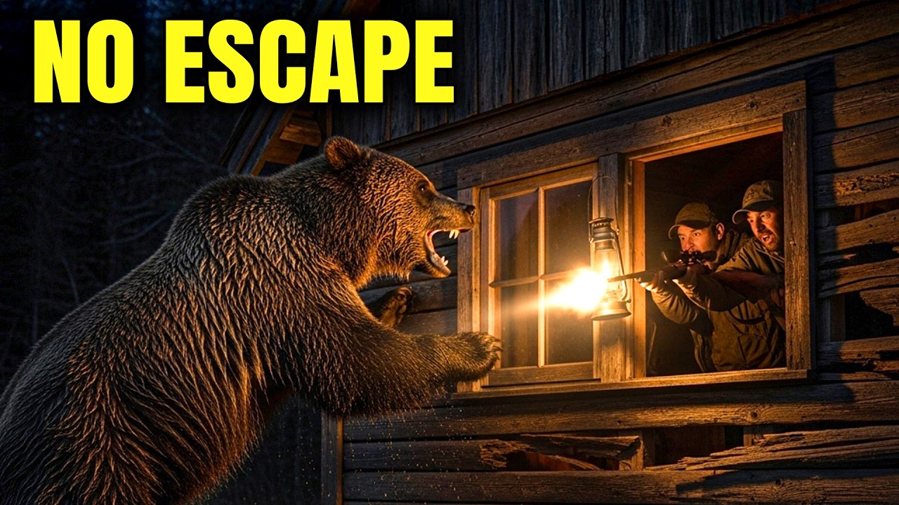 Grizzly Bear Attacks Hunter's Cabin at 4 AM on October 5th, 2025