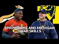 Michigan Wolverines meet the Springboks | Rugby vs American Football