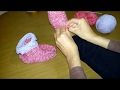 🕸️ Pantuflas en 2 Agujas/Tricot Fácil 👟 Parte 2: Como Coser 👟 Pantufas de Tricô. Knitting Slippers