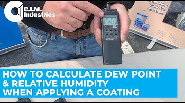 How to Calculate  Dew point & Relative Humidity when Applying a Coating #waterproofing #surfaceprep