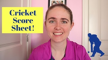How to Fill Out a Cricket Scorebook