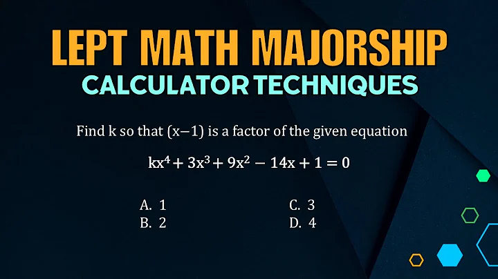 LEPT MATH MAJORSHIP REVIEWER | KARCE KC-S991 CALCULATOR TECHNIQUES | FIND THE VALUE OF K |POLYNOMIAL
