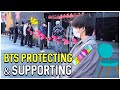 BTS Protecting And Supporting Each Other