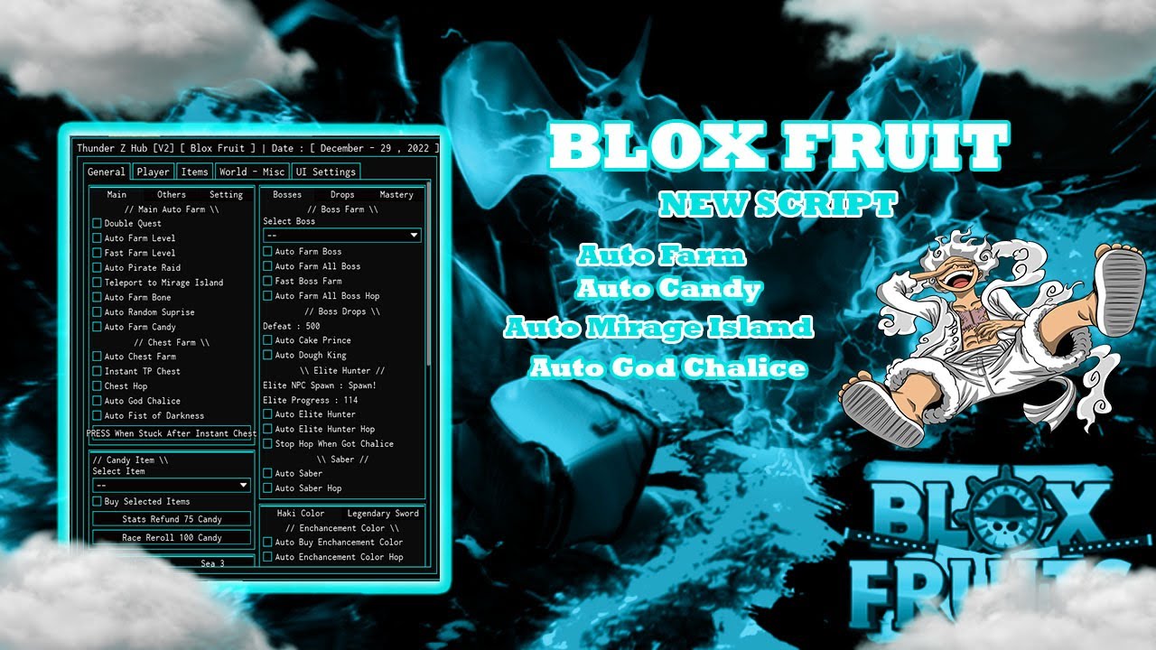 Blox Fruits Alucard Hub Autofarm, Auto Chest, Bypass TP, Very Fast Attack,  WhiteBlack Screen