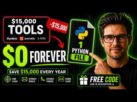 I Replaced $15,000 Lead Gen Tools With 1 Python File (Free Code)