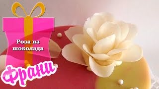 Роза из шоколада