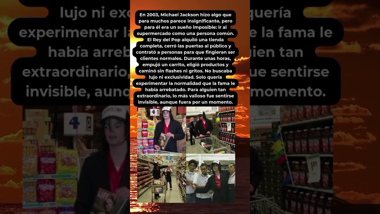 Michael Jackson alquiló un supermercado solo para sentirse normal 😢 | Historia real