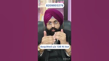 🧾 Part Payment in Cheque Bounce Cases | Section 138 NI Act Acquittal Grounds |