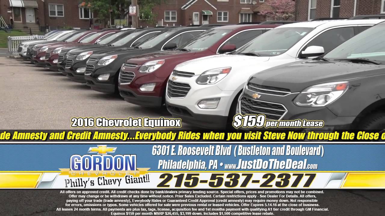 "Over 400 Vehicles! Just Do The Deal!" Gordon Chevrolet, Philadelphia PA