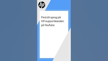 Find dit sprog på HP-supportkanalen på YouTube | HP Support #shorts