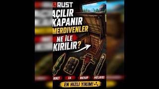 RUST | AÇILIR KAPANIR MERDİVEN RAİD REHBERİ #rust #rustsolo #shorts