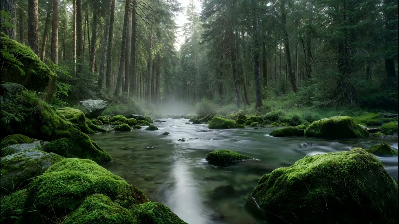 Soothing Forest Stream Sounds | Peaceful, Relaxation, Focus, and Mindfulness