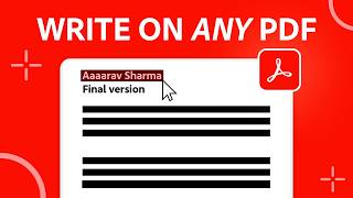 Edit & Write on PDF Files with Adobe Acrobat