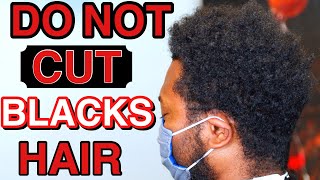 HOW TO CUT BLACK MEN HAIR | Don't cut BLACK PEOPLE until you SEE THIS!