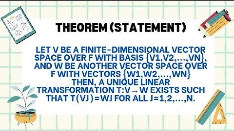 Uniqueness of Linear Transformation | Linear Algebra Theorem Explained