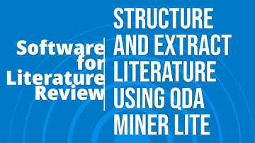 Structure Literature Review using QDA Miner Lite