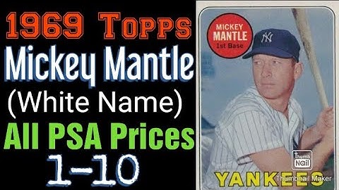 1969 mickey mantle baseball card value