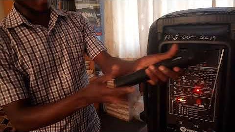 How to connect a wireless microphone to a speaker (Voyz)