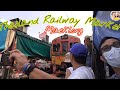Thailand Maeklong railway market. Talad Rom Hub ตลาดร่มหุบ แม่กลอง สมุทรสงคราม 31ตุลา2022| Yu clip