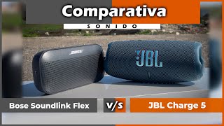 no solo es SONIDO 👻🎧 | Bose Soundlink Flex vs JBL Charge 5 | Comparativa de Sonido | Español 🟠