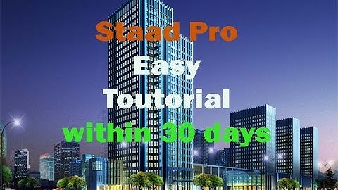 Staad pro tutorial7||7th day||How to design multi storey frame by staad pro||civil engineering 2017