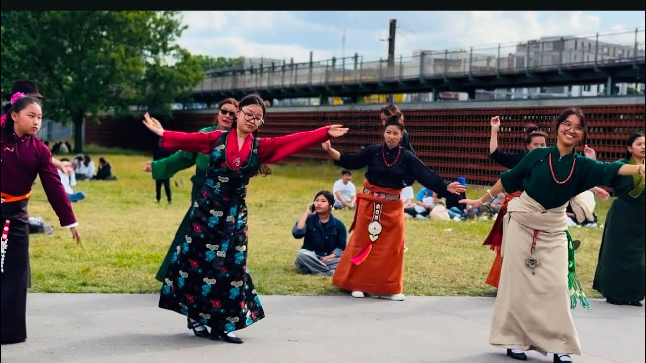 ཧྥ་རན་སི་འཛོམས་པ་ཡག་མོ་ལྷག་དཀར་སྒོར་གཞས།  28/05/2025 part 1 cinematic camera 📸