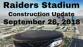 Las Vegas Raiders Stadium Construction Update 09 26 2018 by Duntov 1967 7,701 views 5 years ago 2 minutes, 27 seconds