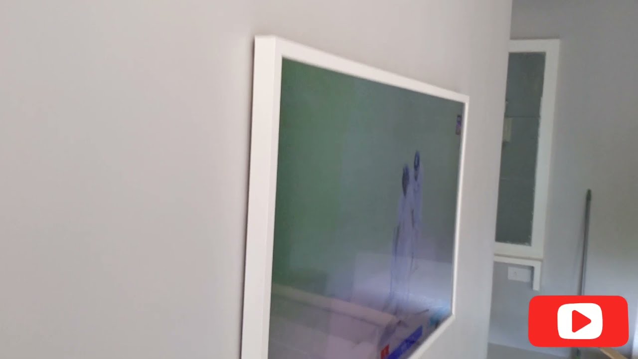 Samsung Frame Tv 43 Inches Unboxing Installation Wall Mount And Connectivity Points Youtube