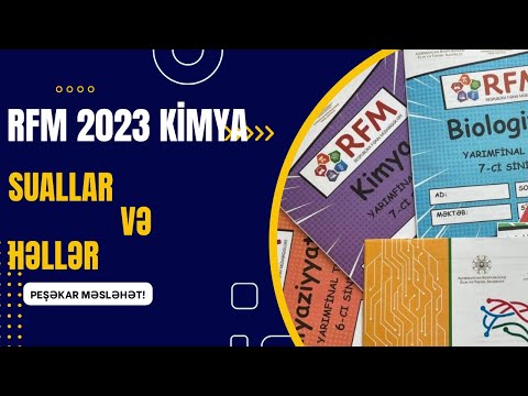 Video: Kimyada RFM nedir?